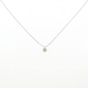 PT900/PT850 ソリティア ダイヤモンド ネックレス 0.3CT