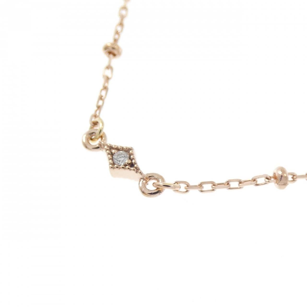 K18PG ダイヤモンド ネックレス 0.35CT