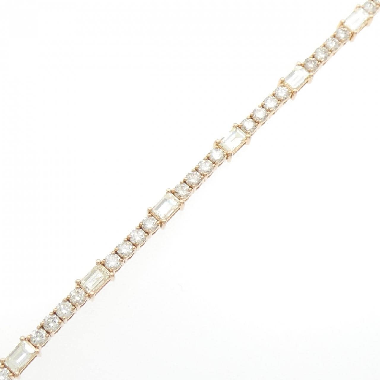[新品] K18PG鑽石手鍊 3.80CT