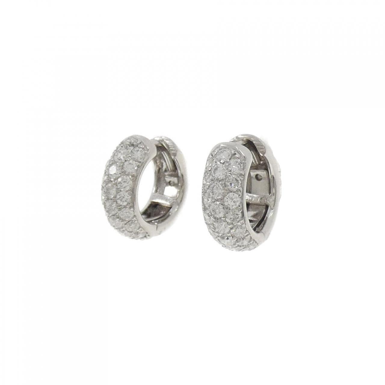 750WG ダイヤモンド ピアス 1.00CT