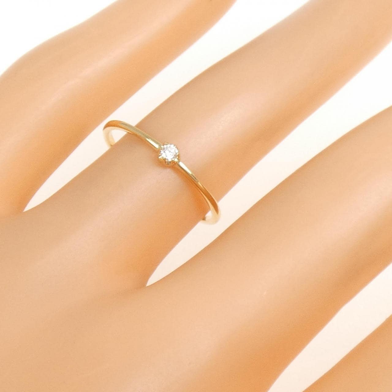 【リメイク】K18YG ダイヤモンド リング 0.03CT