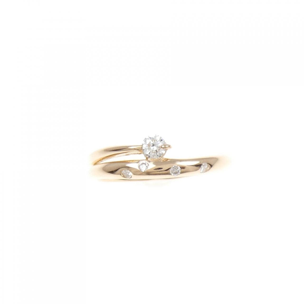 K18PG ダイヤモンド リング 0.15CT