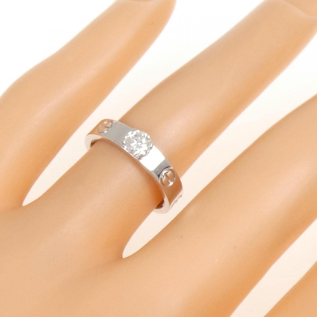 カルティエ ミニラブリング ソリテール リング 0.25CT