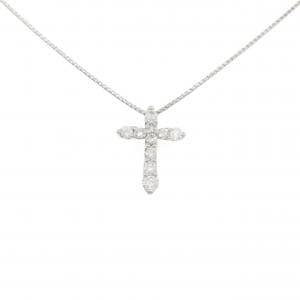 PT900/PT850 クロス ダイヤモンド ネックレス 1.00CT