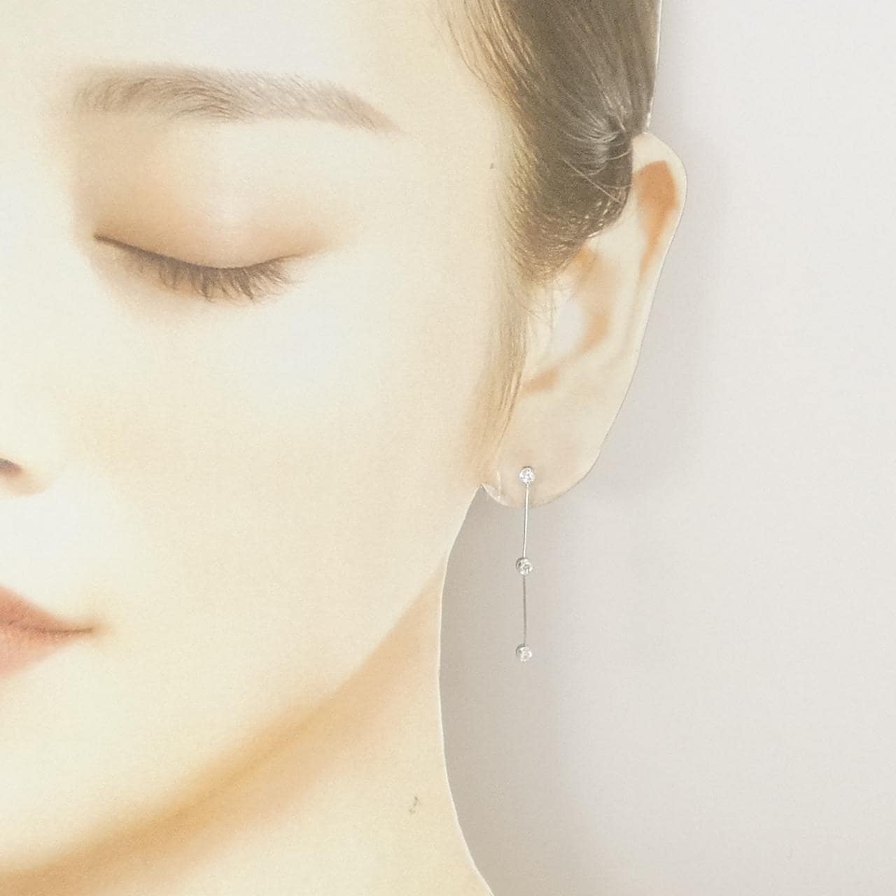 K18WG ダイヤモンド ピアス 0.24CT