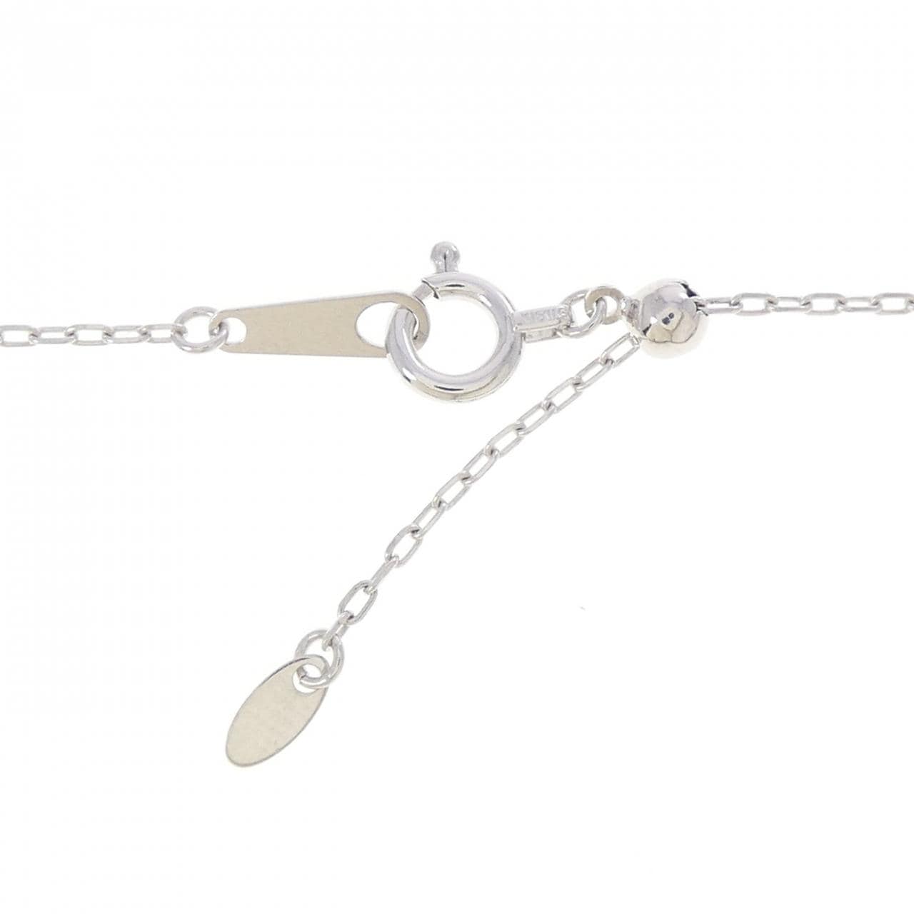 K18WG 2WAY ダイヤモンド ネックレス 0.091CT