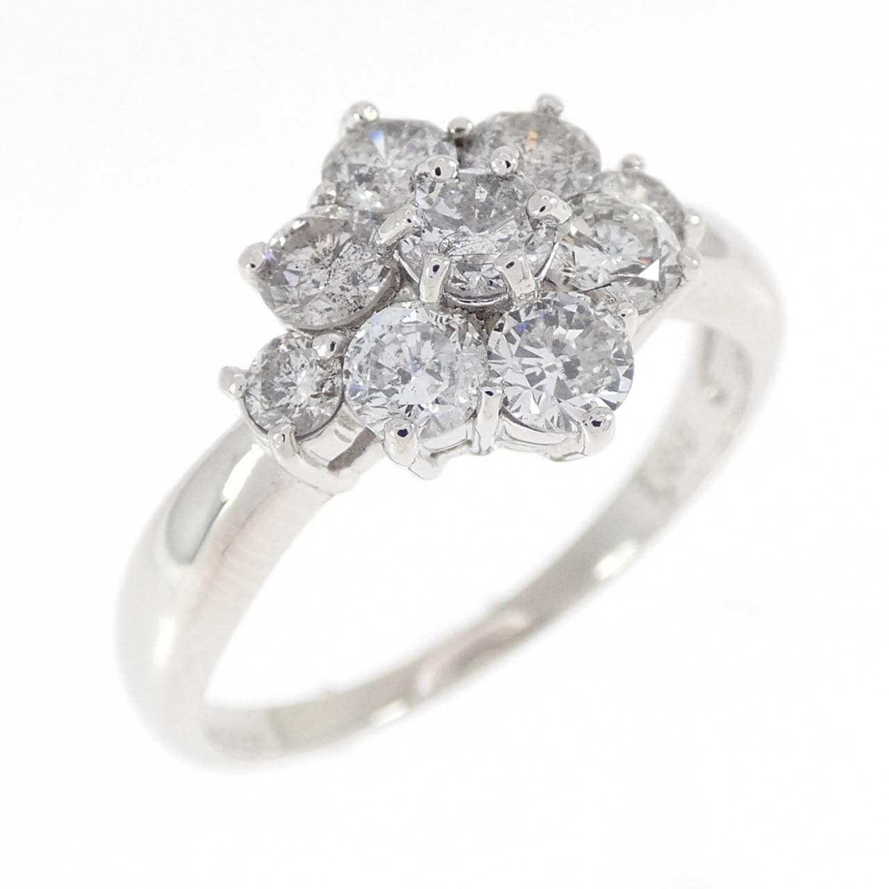 PT900 フラワー ダイヤモンド リング 1.00CT