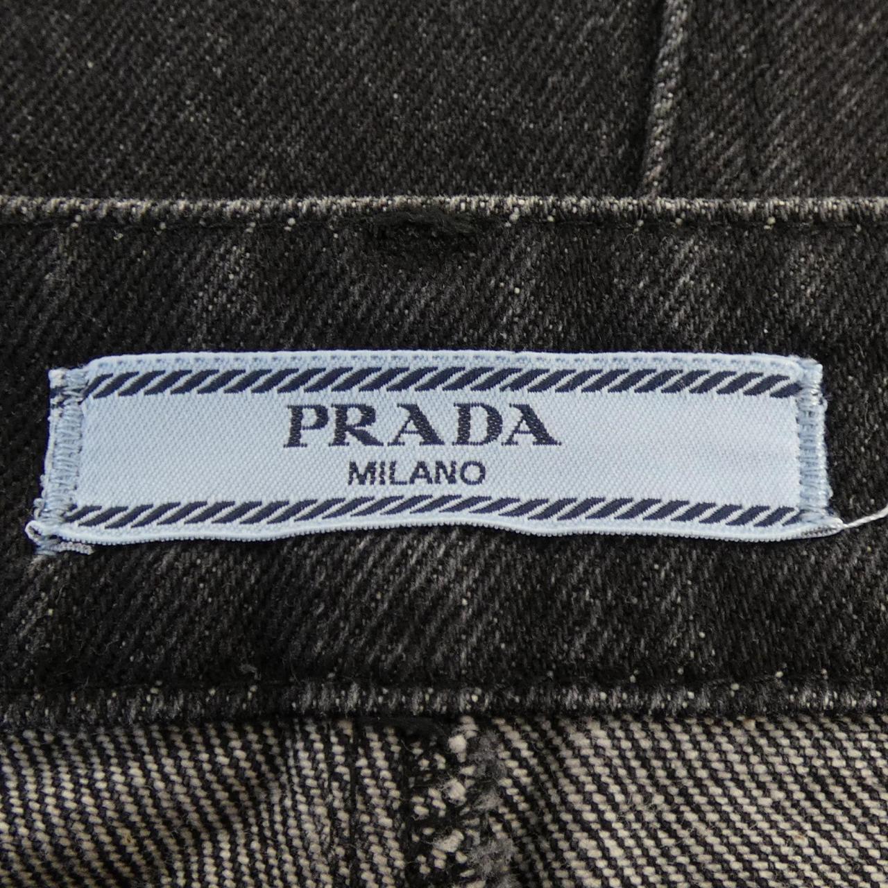 プラダ PRADA トライアングルロゴ デニムロング GFD163 S222 109N スカート