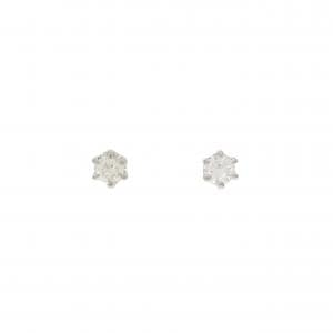 PT/PT900 ソリティア ダイヤモンド ピアス 0.42CT