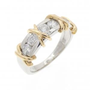 PT900/K18YG ダイヤモンド リング 0.54CT