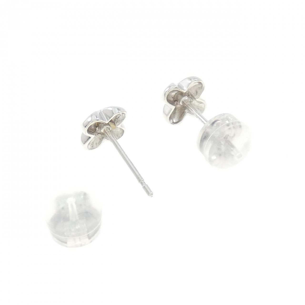 K18WG ダイヤモンド ピアス 0.02CT
