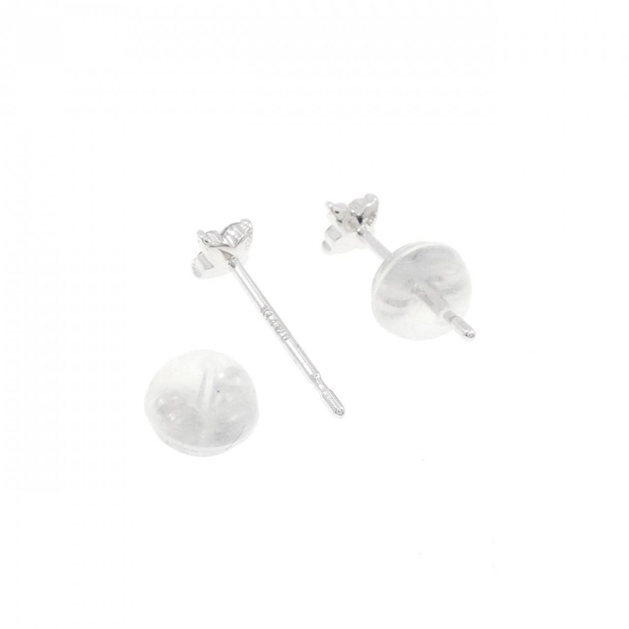 K18WG/K14WG ダイヤモンド ピアス 0.08CT