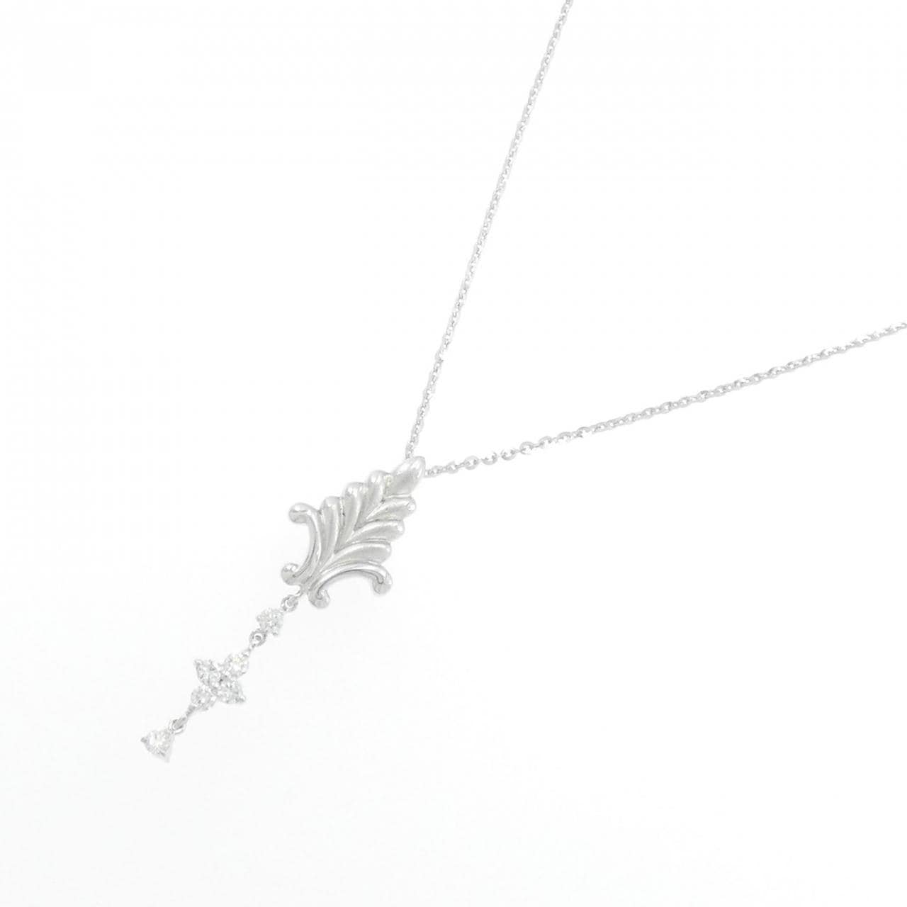 K18WG ダイヤモンド ネックレス 0.20CT