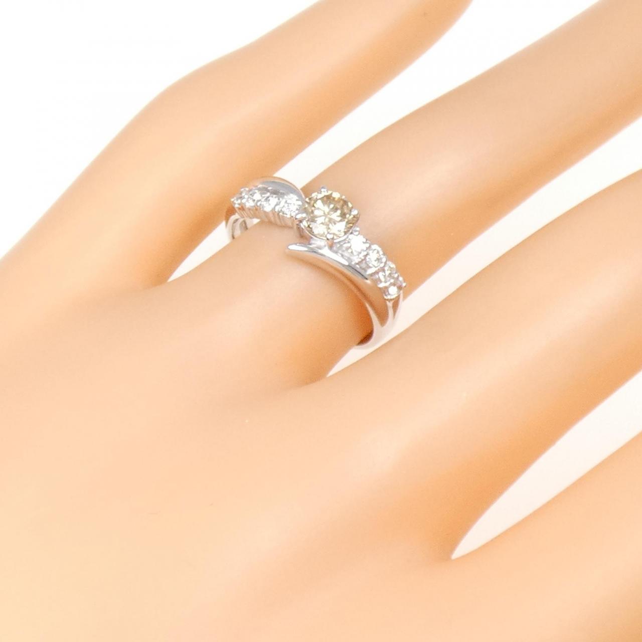 K18WG ダイヤモンド リング 0.456CT