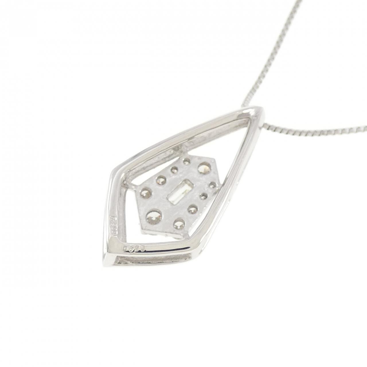 【新品】PT900/PT850 ダイヤモンド ネックレス 0.25CT