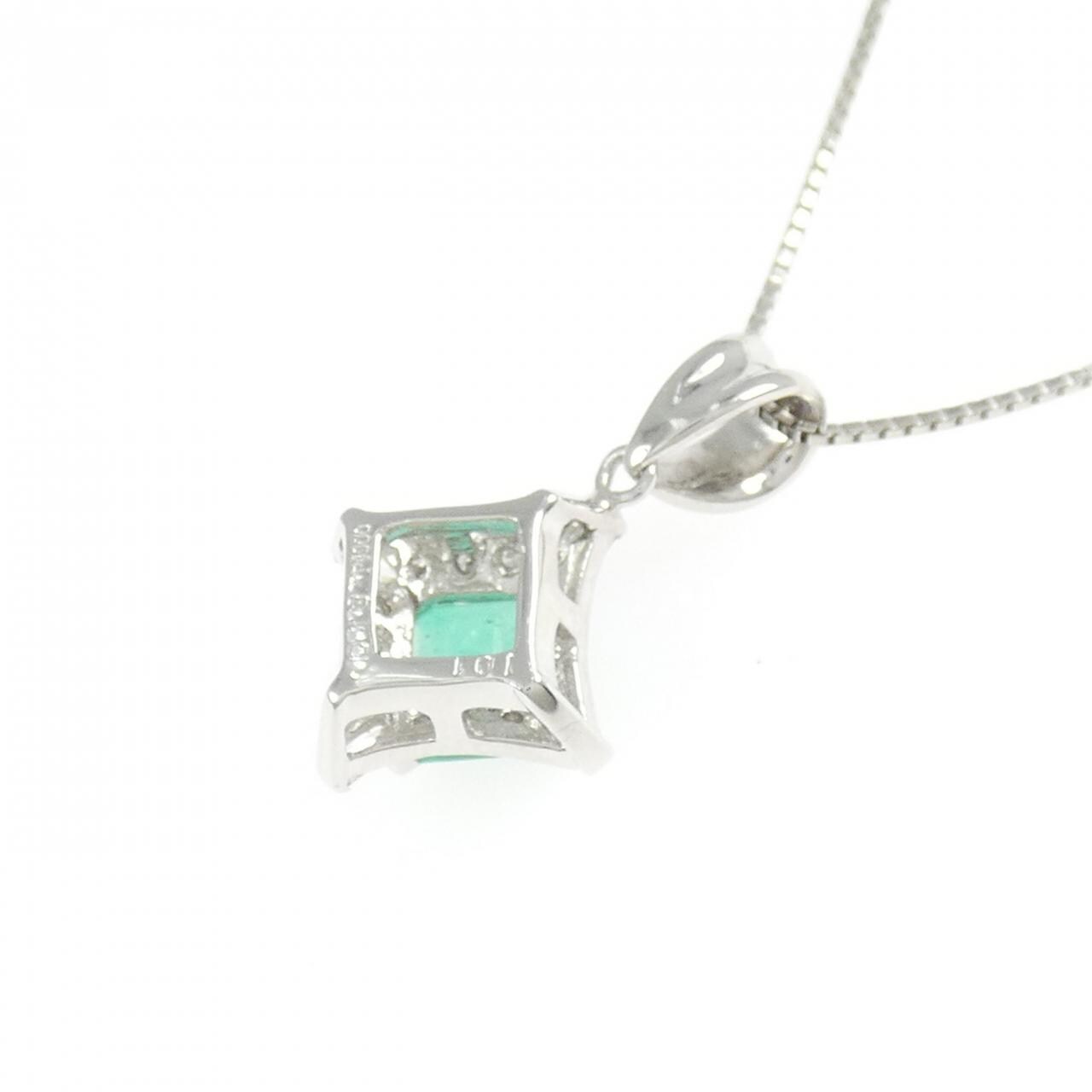 PT900/PT850 エメラルド ネックレス 1.01CT