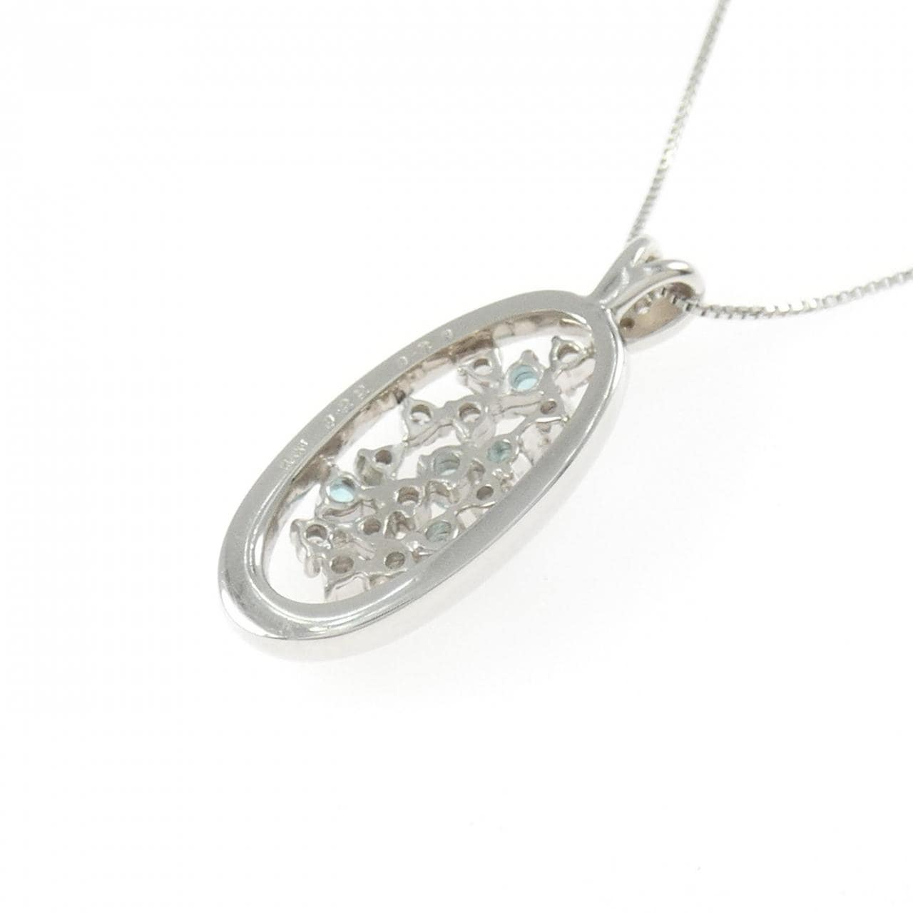 K18WG トルマリン ネックレス 0.22CT