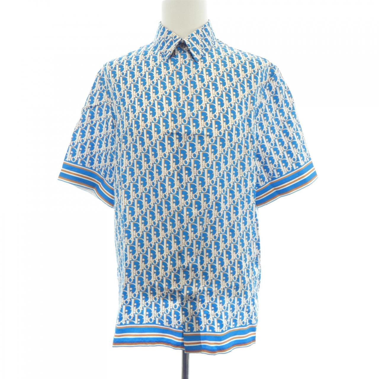 ディオール DIOR ディオールオブリークオーガニックシルクツイル　OBLIQUE 193C545A4751 S／Sシャツ