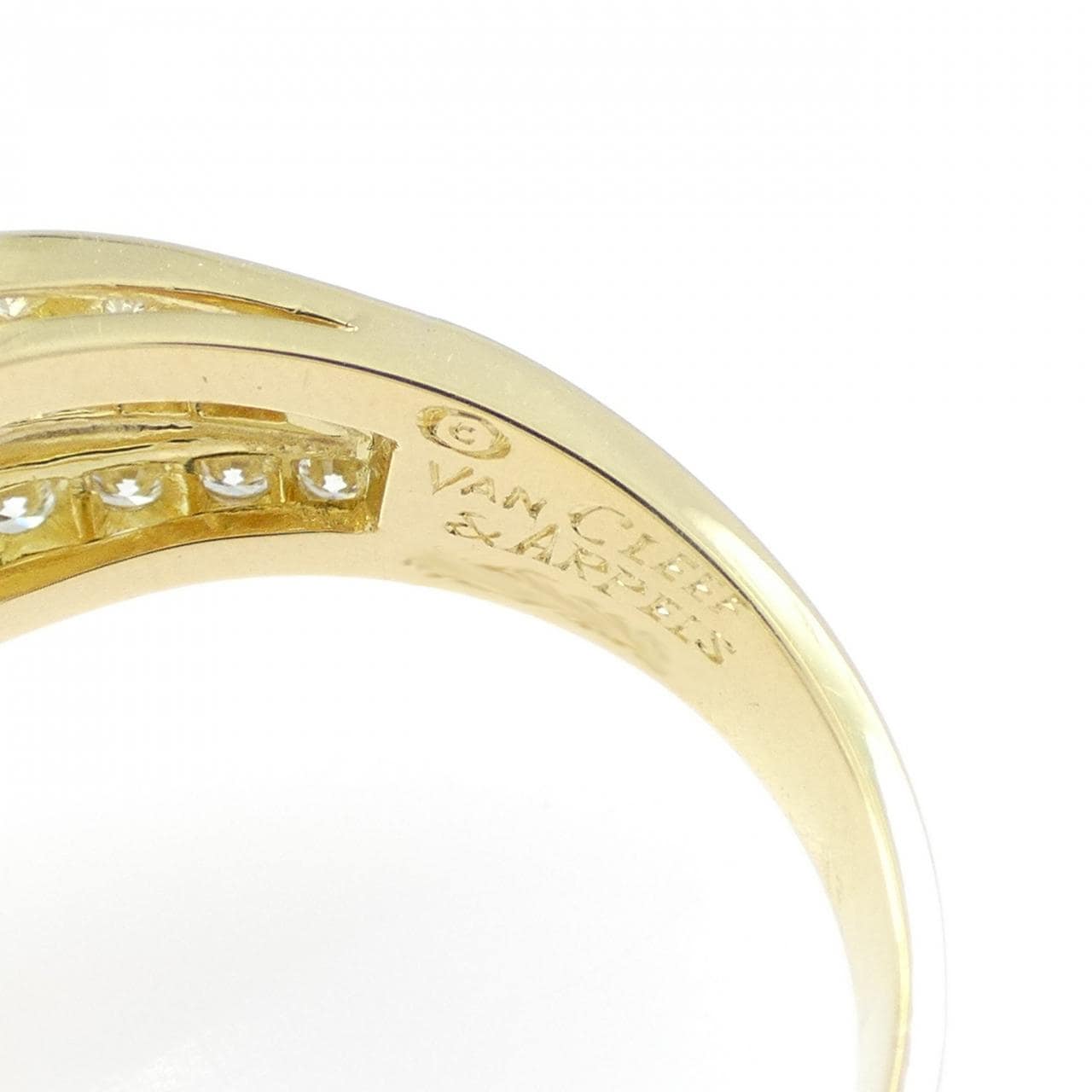 【ヴィンテージ】ヴァンクリーフ&アーペル キャリアン ペアシェイプ リング