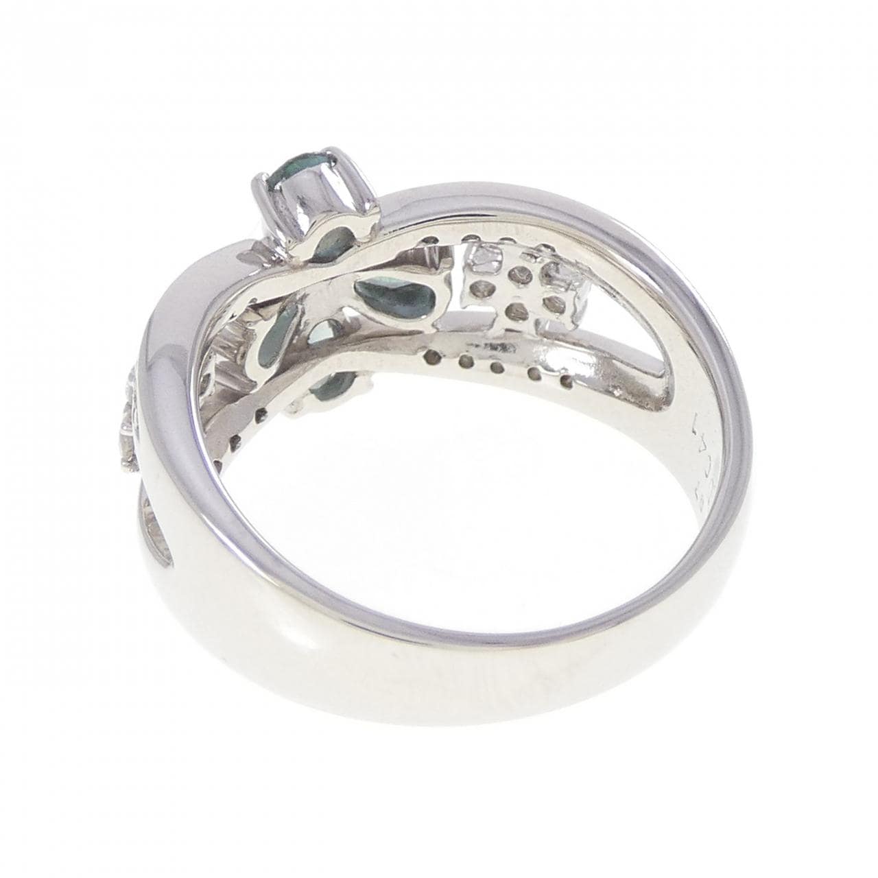 PT900 フラワー アレキサンドライト リング 0.97CT