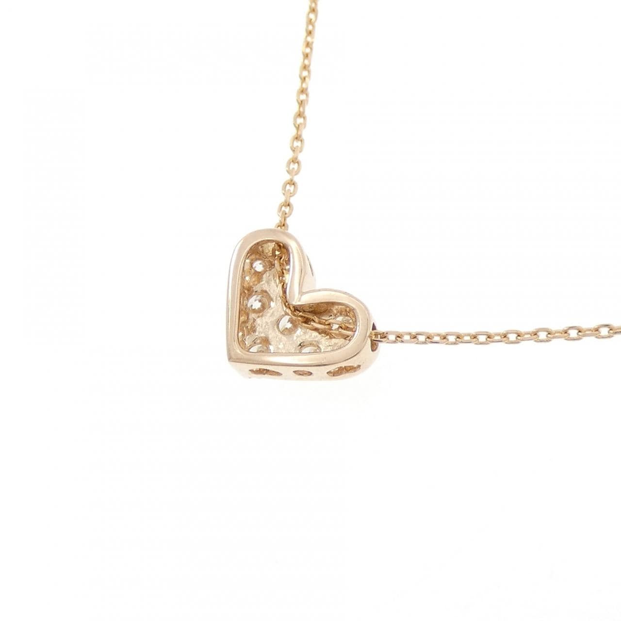ポンテヴェキオ ハート ダイヤモンド ネックレス 0.20CT