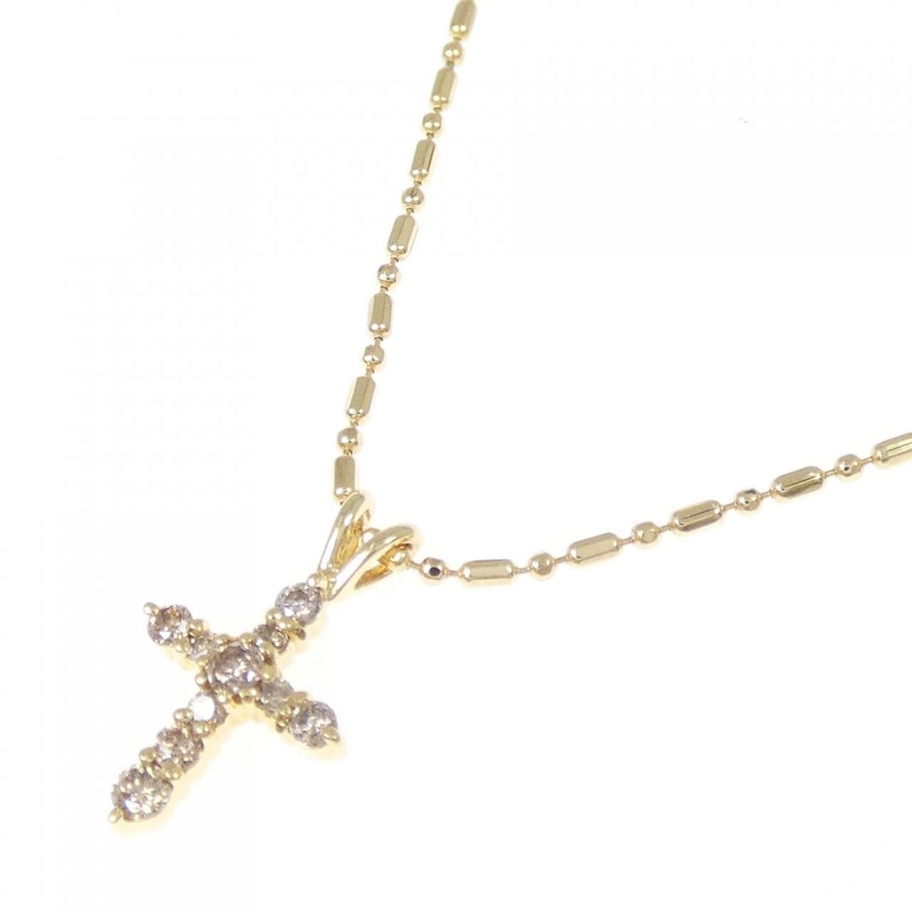 エテ クロス ダイヤモンド ネックレス 0.14CT