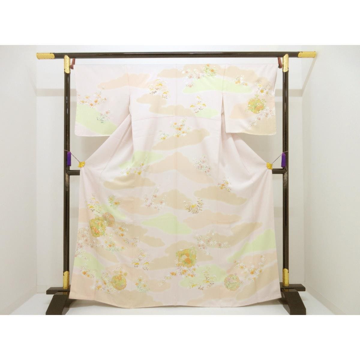 【未使用品】訪問着　友禅金彩加工