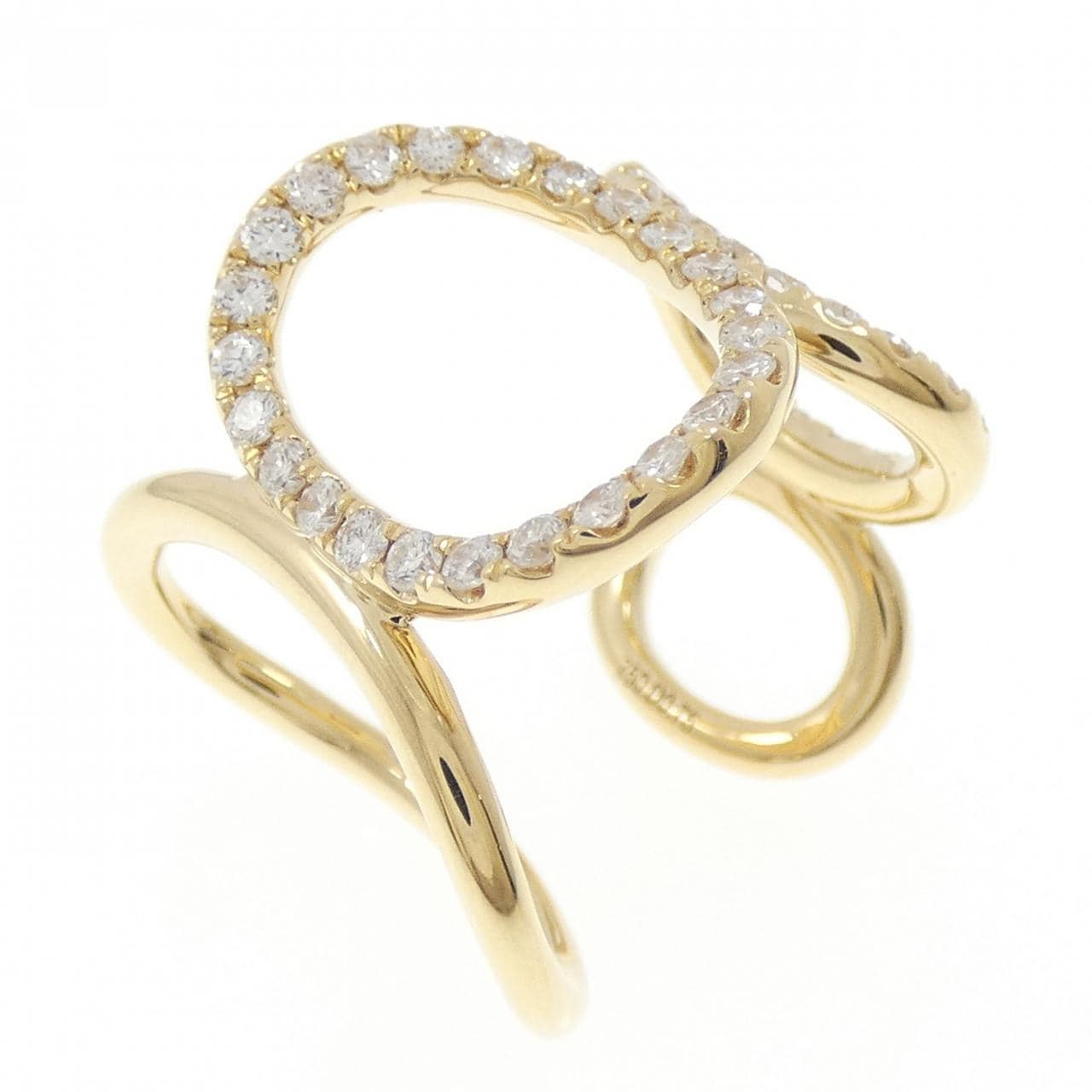 750YG ダイヤモンド リング 0.75CT