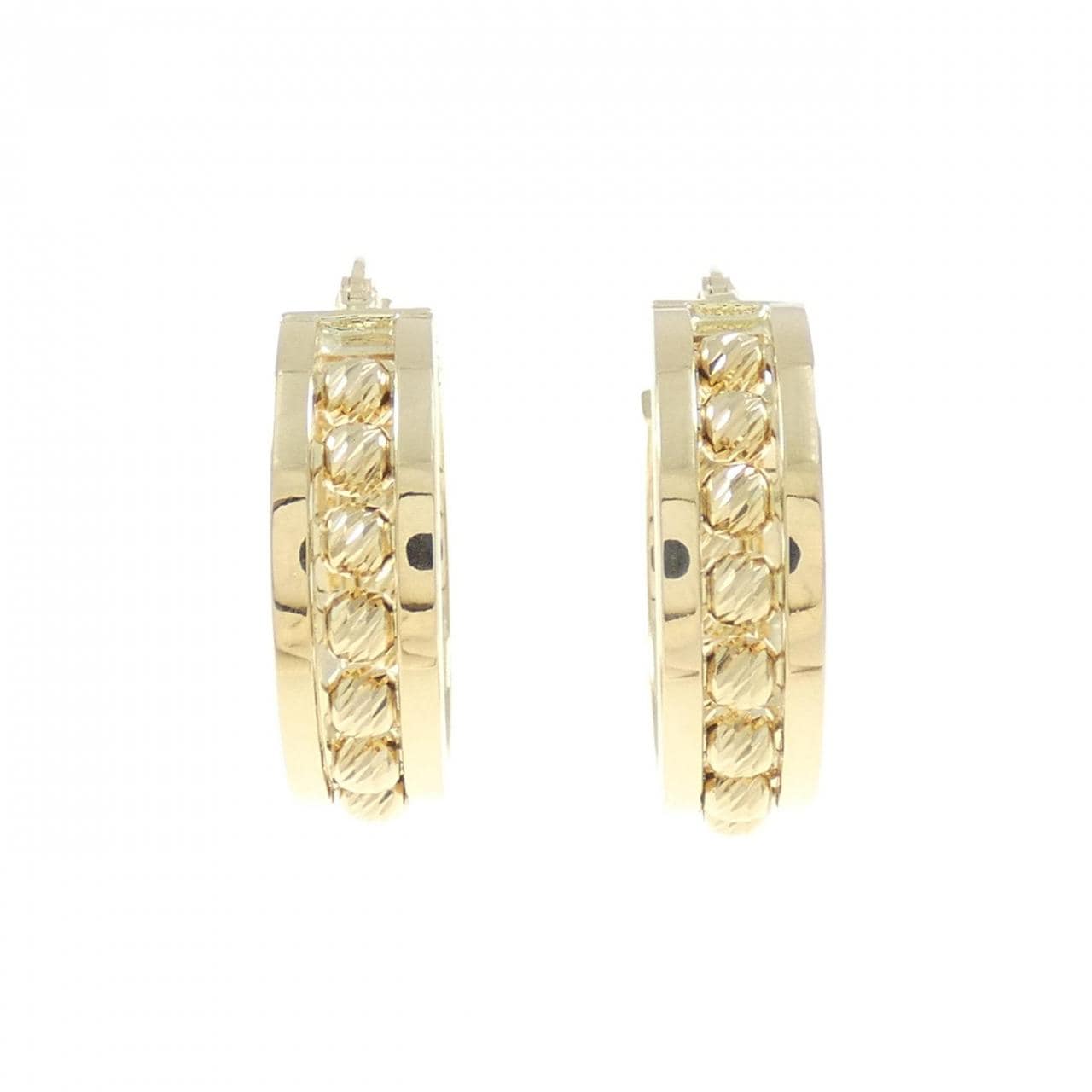 750YG earrings