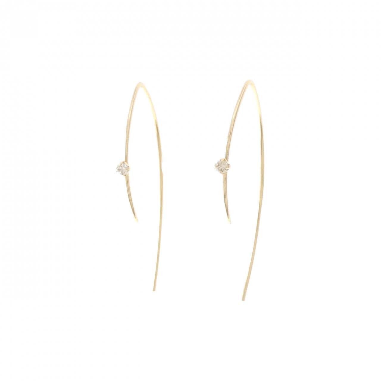 4゜C ダイヤモンド ピアス