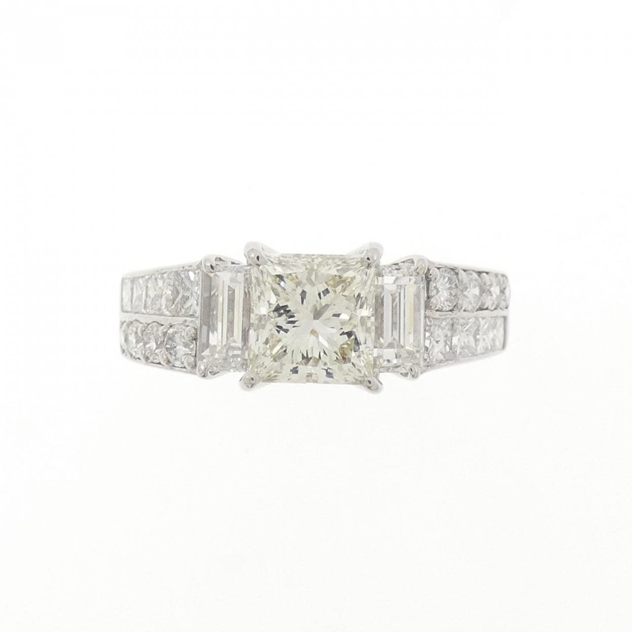 PT900 ダイヤモンド リング 1.008CT L SI1 ファンシーカット