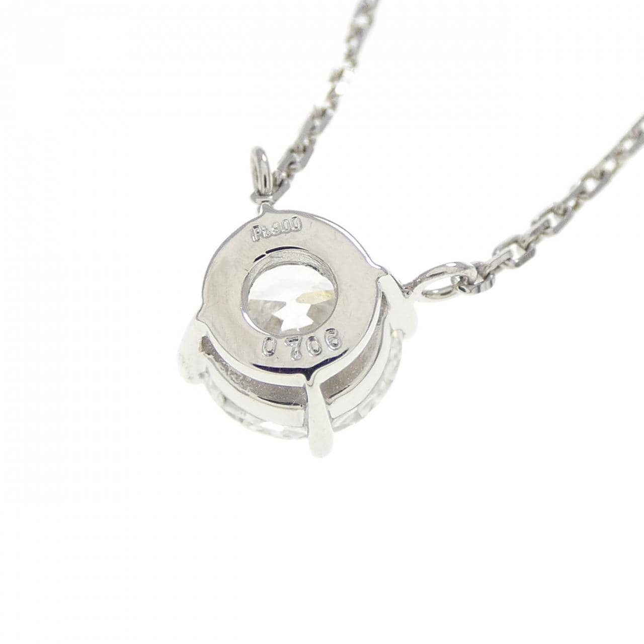 PT900/PT850 ダイヤモンド ネックレス 0.706CT F SI1 VG