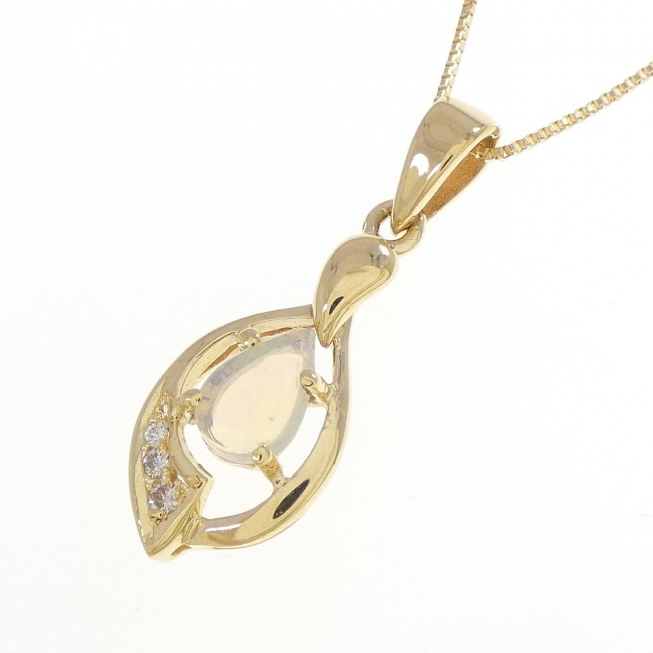 750YG/K18YG オパール ネックレス