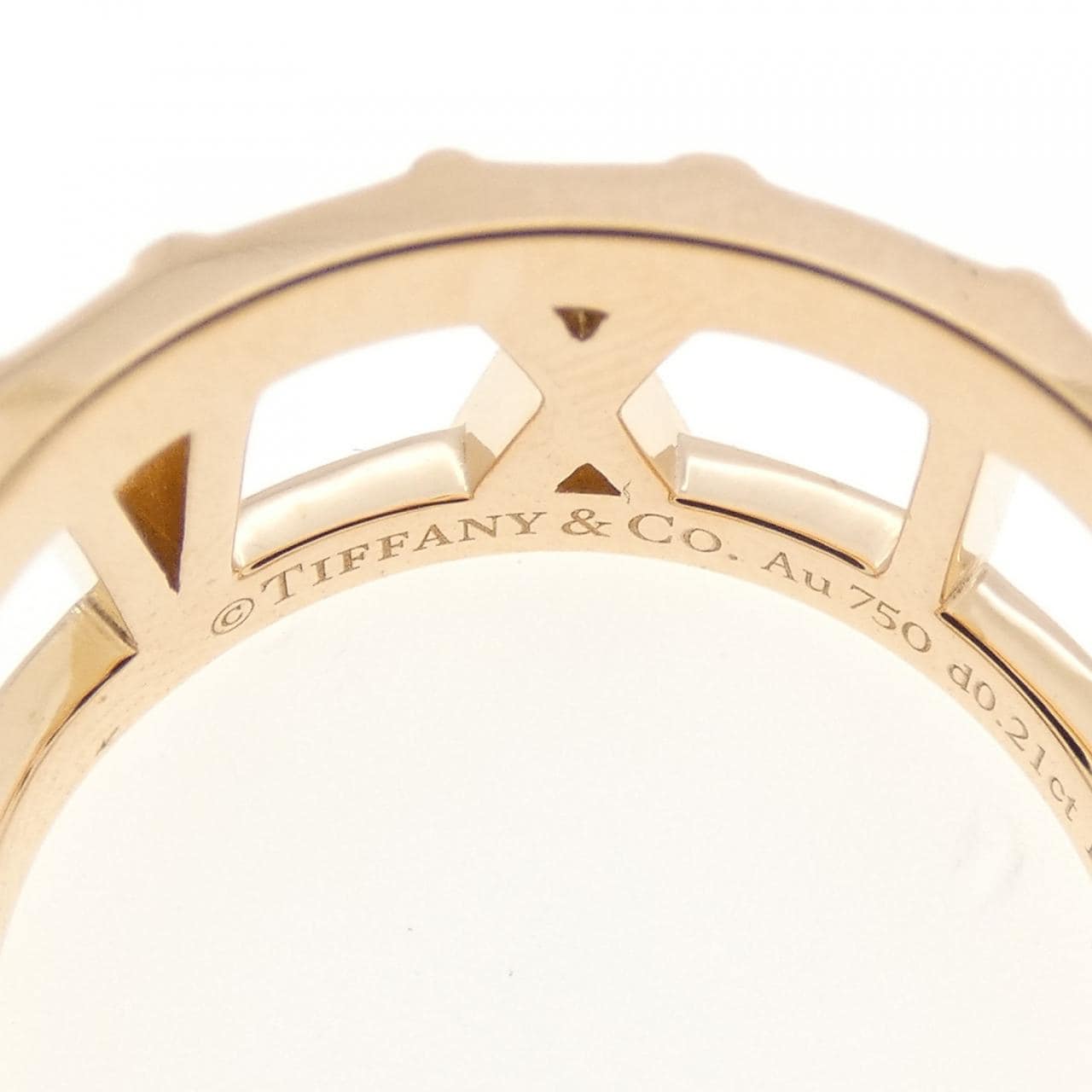 TIFFANY atlas X 開口戒指 0.21CT