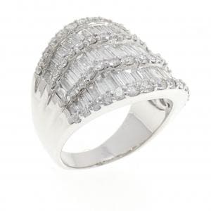 K18WG ダイヤモンド リング 3.65CT