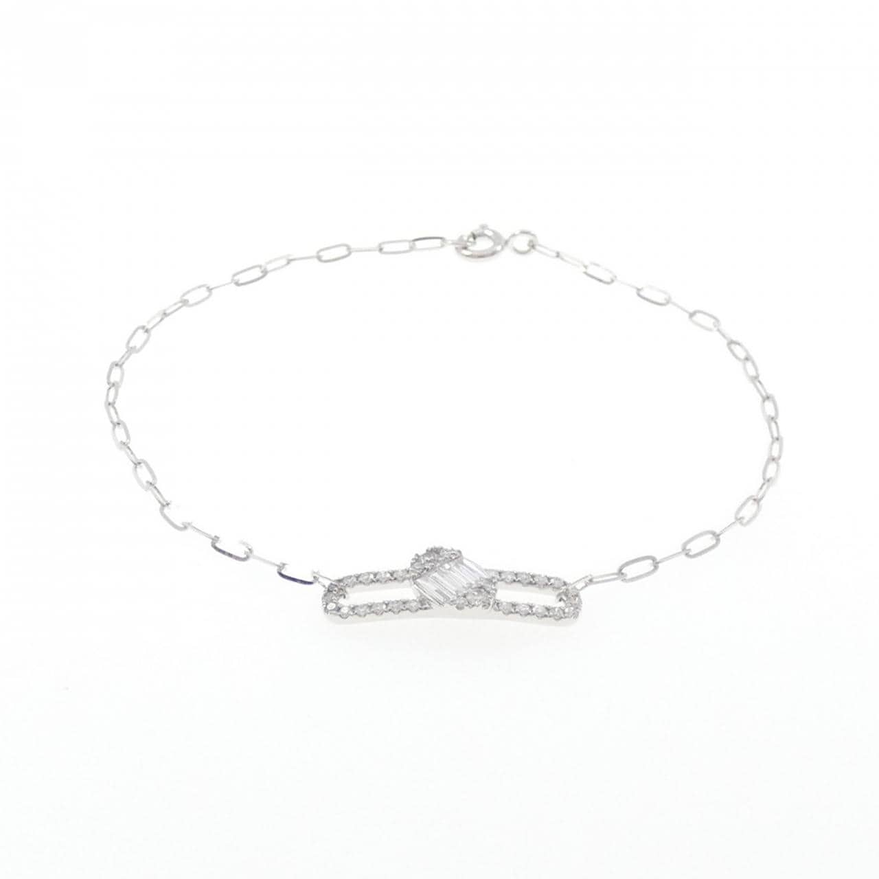 18KWG ダイヤモンド ブレスレット 0.121CT