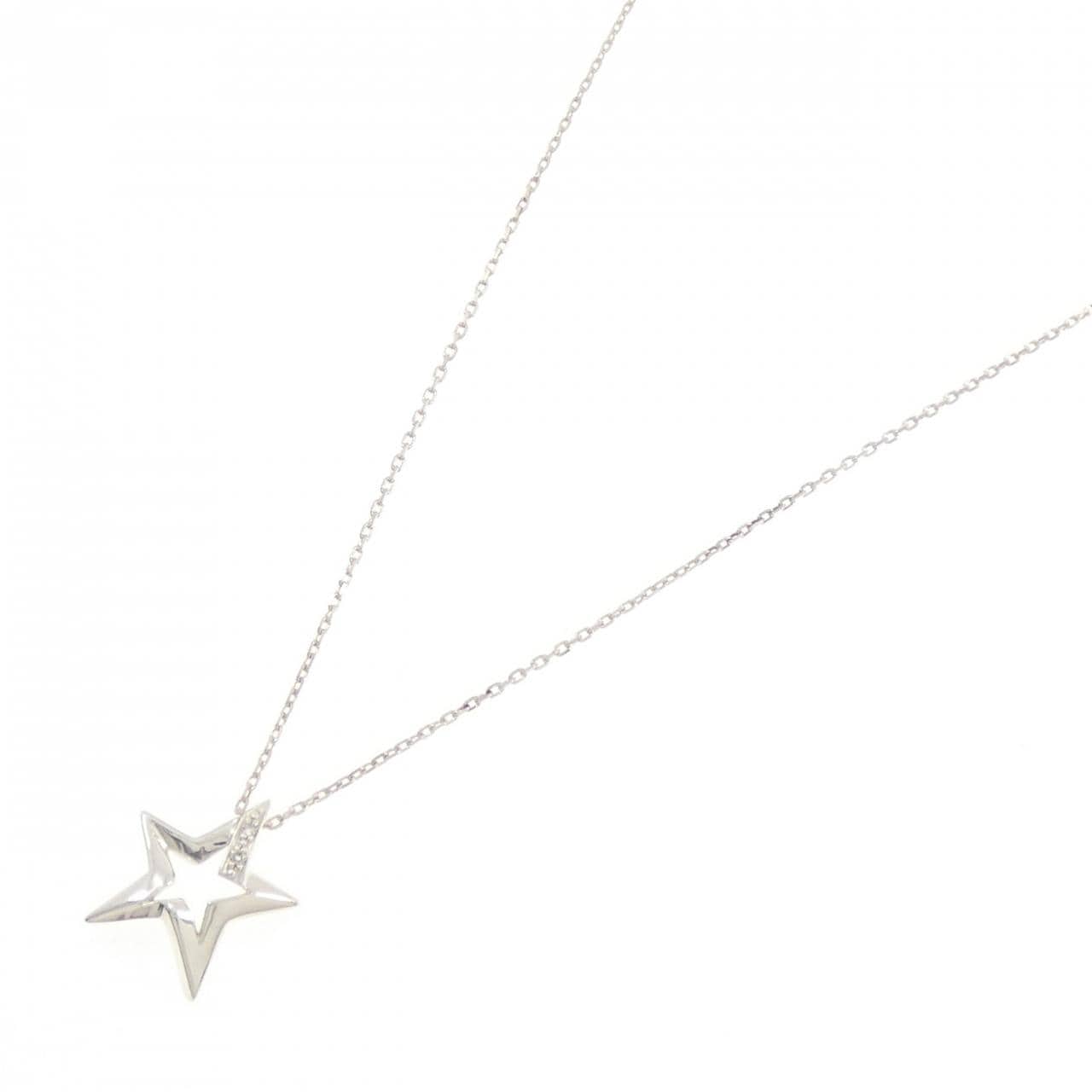 スタージュエリー ダイヤモンド ネックレス 0.01CT