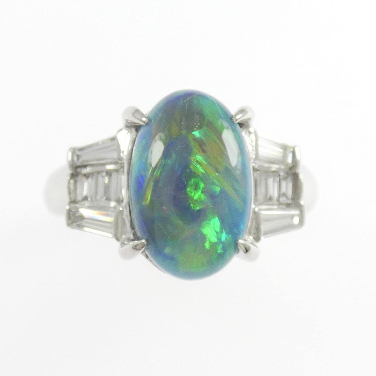 PT900 ブラックオパール リング 3.47CT