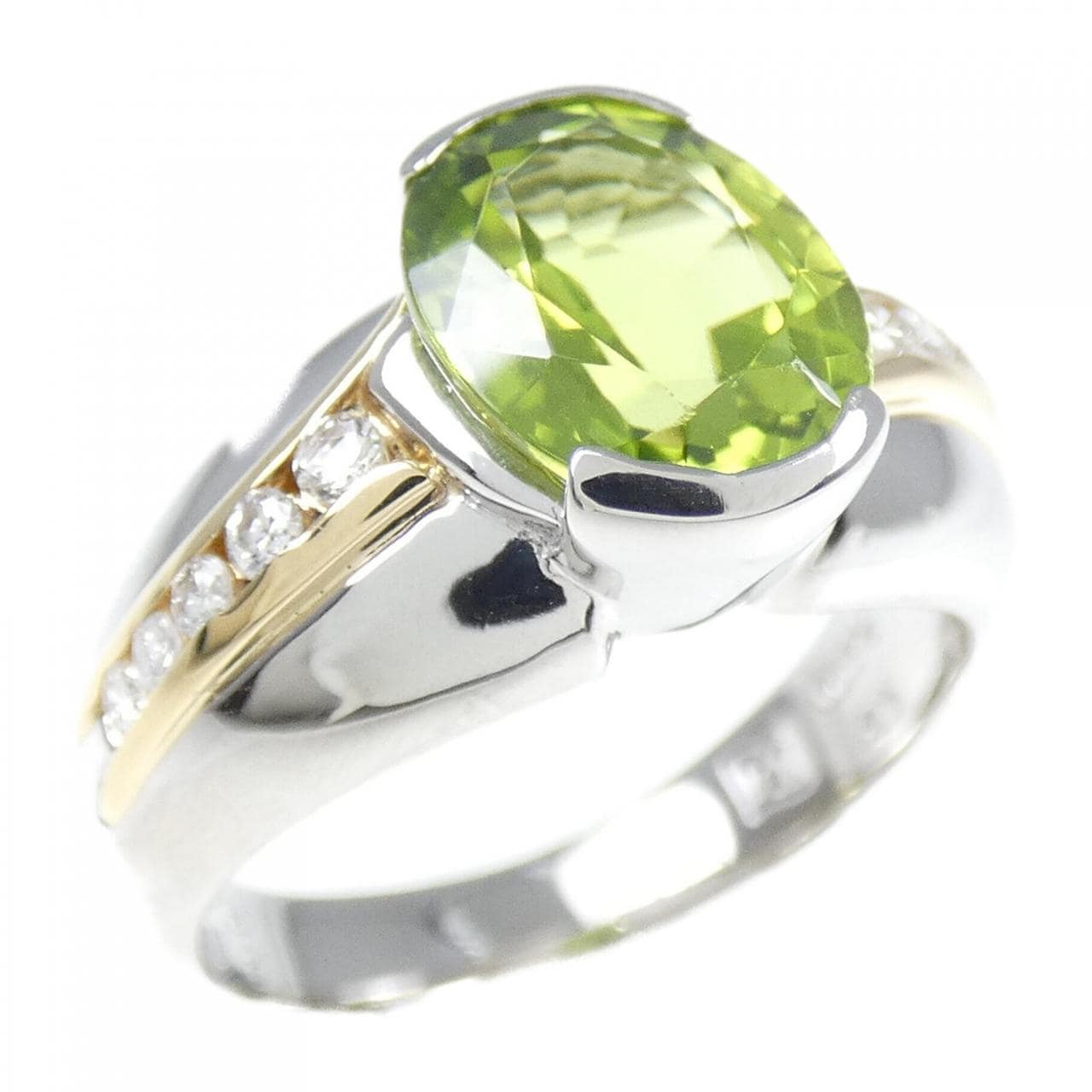 PT/K18YG Peridot ring 2.03CT