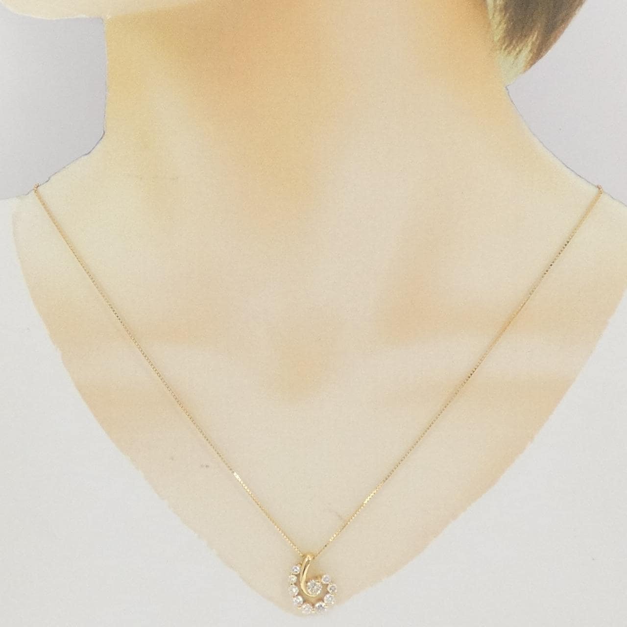 K18YG ダイヤモンド ネックレス 0.29CT