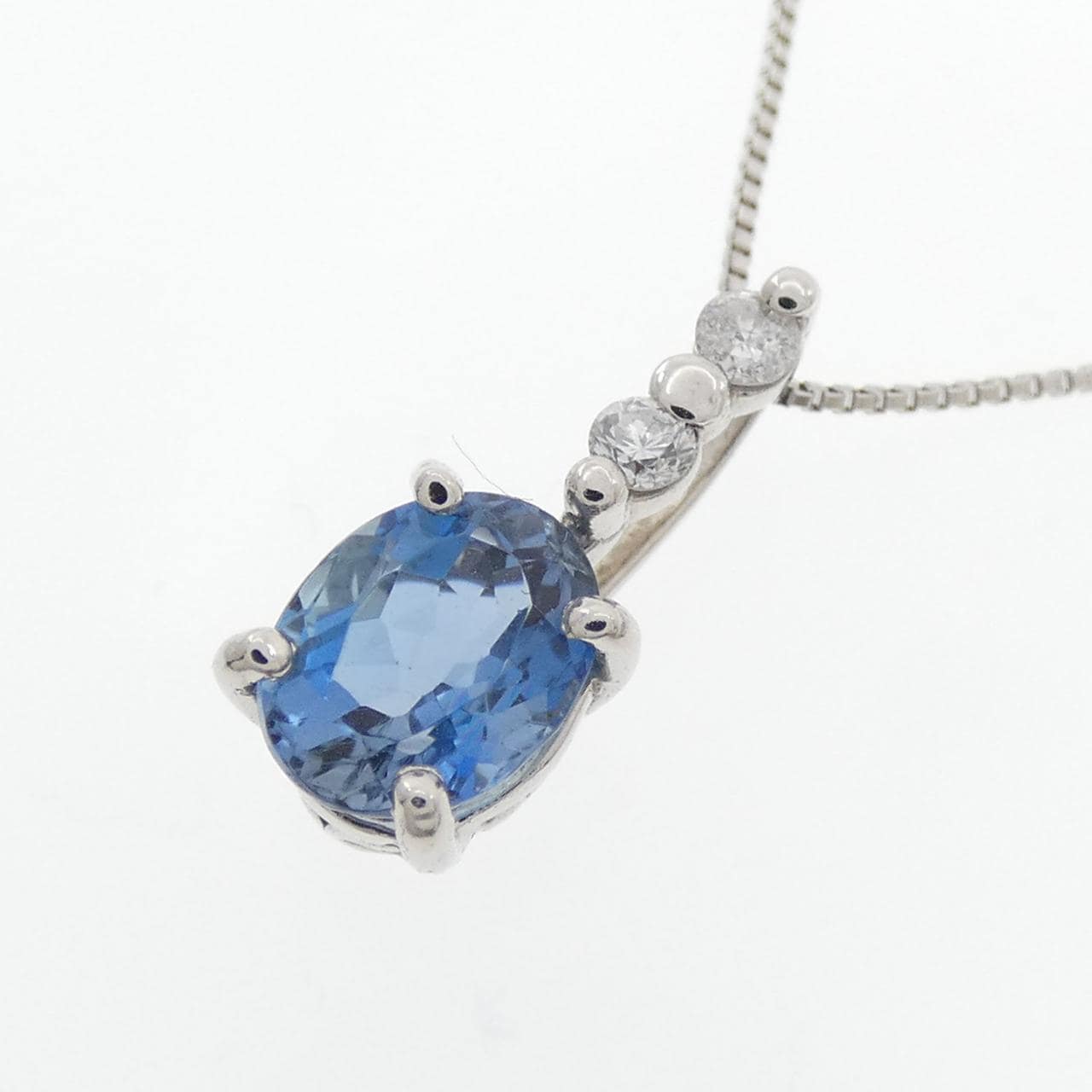 PT900/PT850 アクアマリン ネックレス 0.92CT