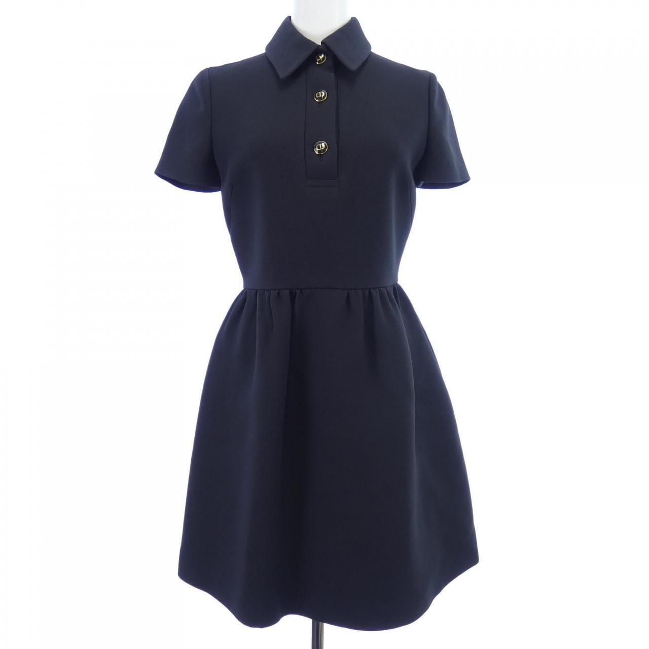 クリスチャンディオール CHRISTIAN DIOR CDボタン 111R07A1166 ワンピース