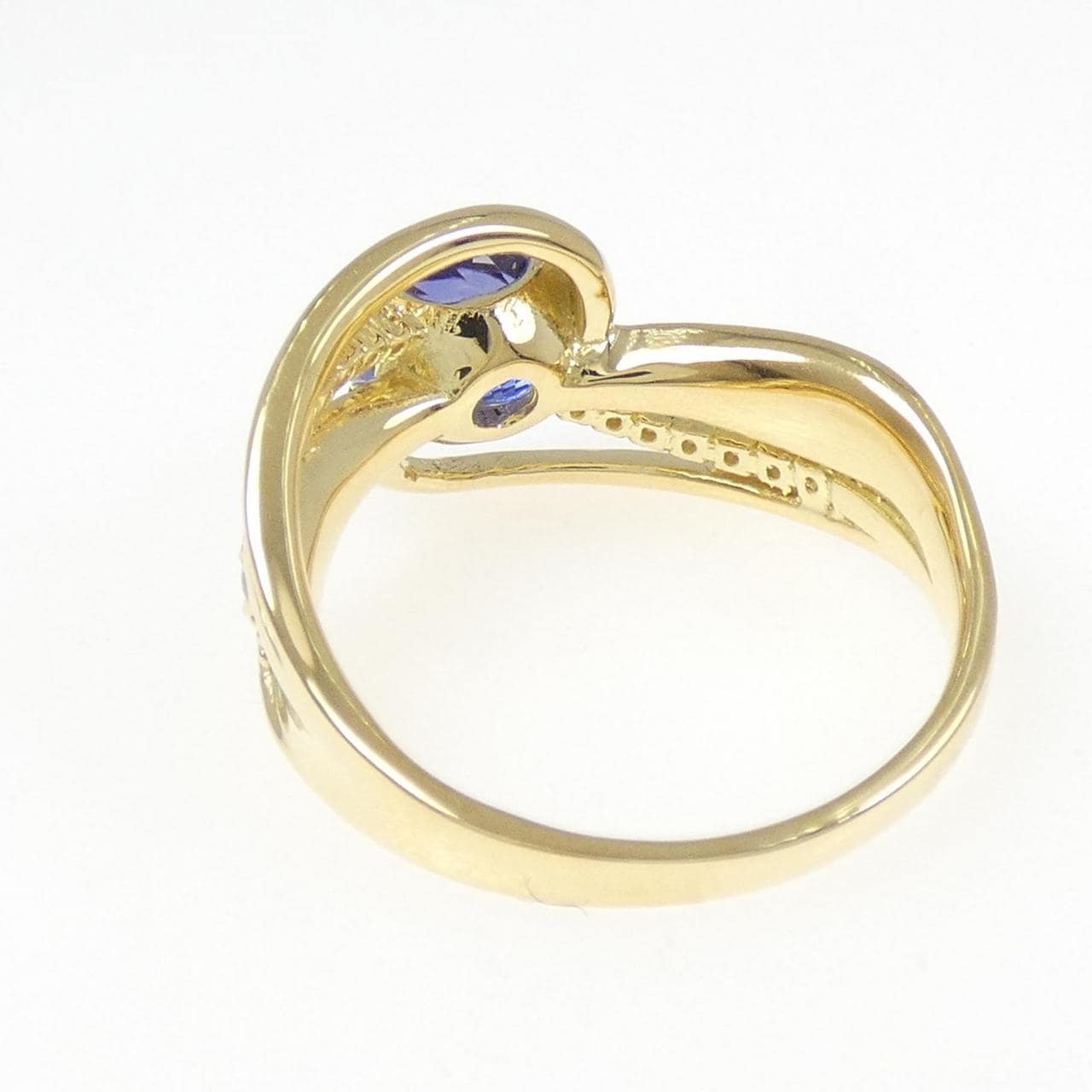 K18YG坦桑石戒指 1.613克拉