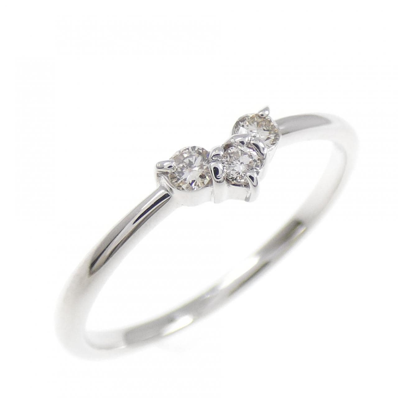 K10WG ダイヤモンド リング 0.10CT