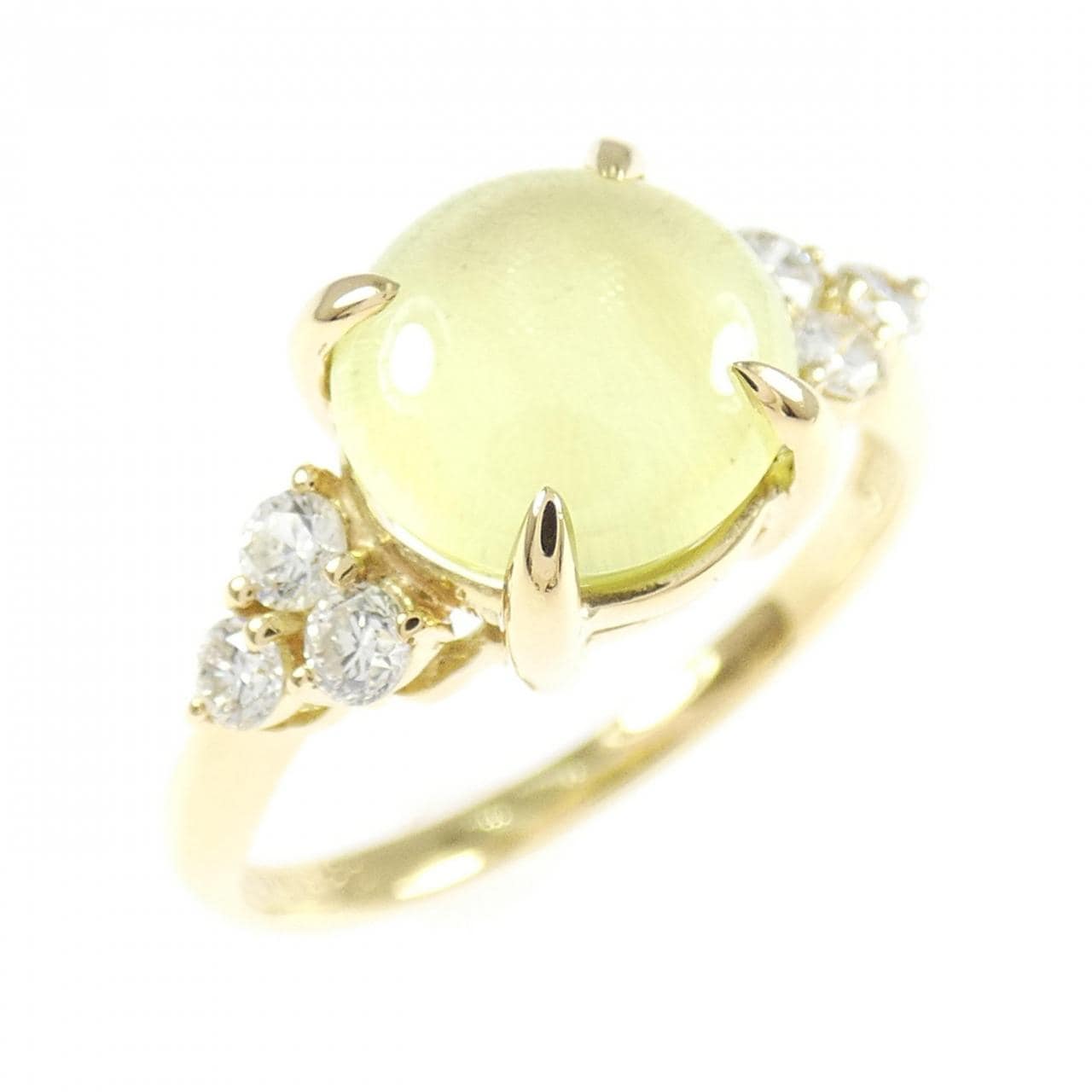 K18YG クリソベリルキャッツ リング 2.49CT