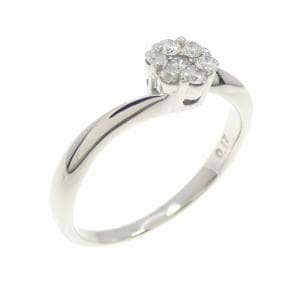 クミキョク フラワー ダイヤモンド リング 0.17CT