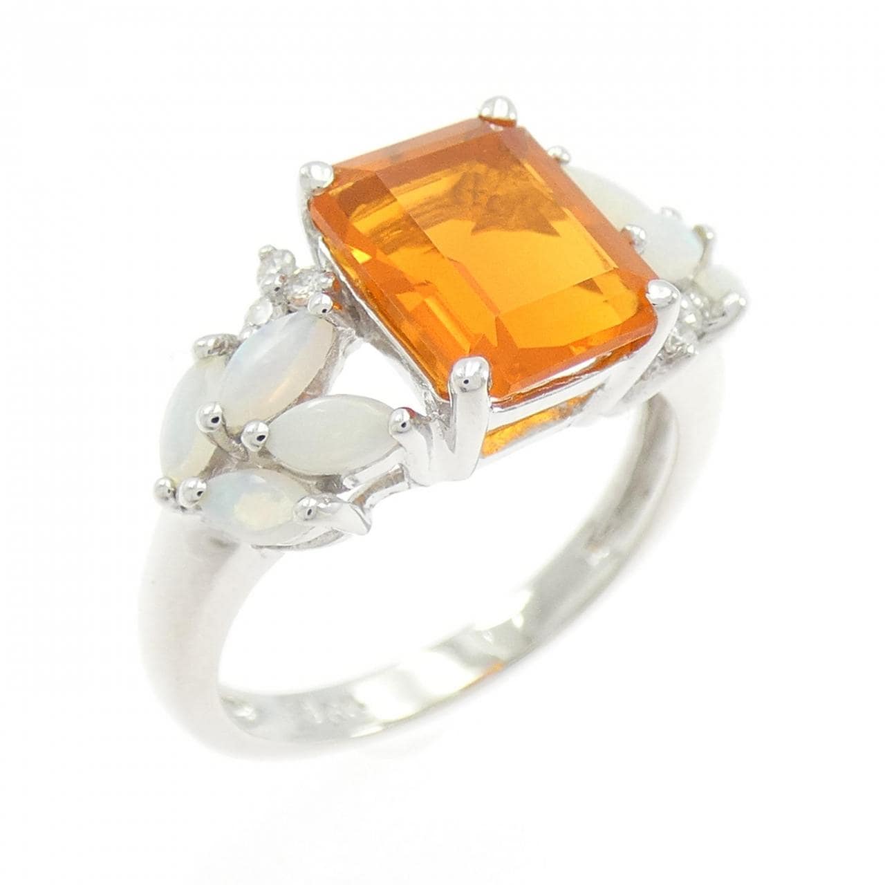 K14WG オパール リング