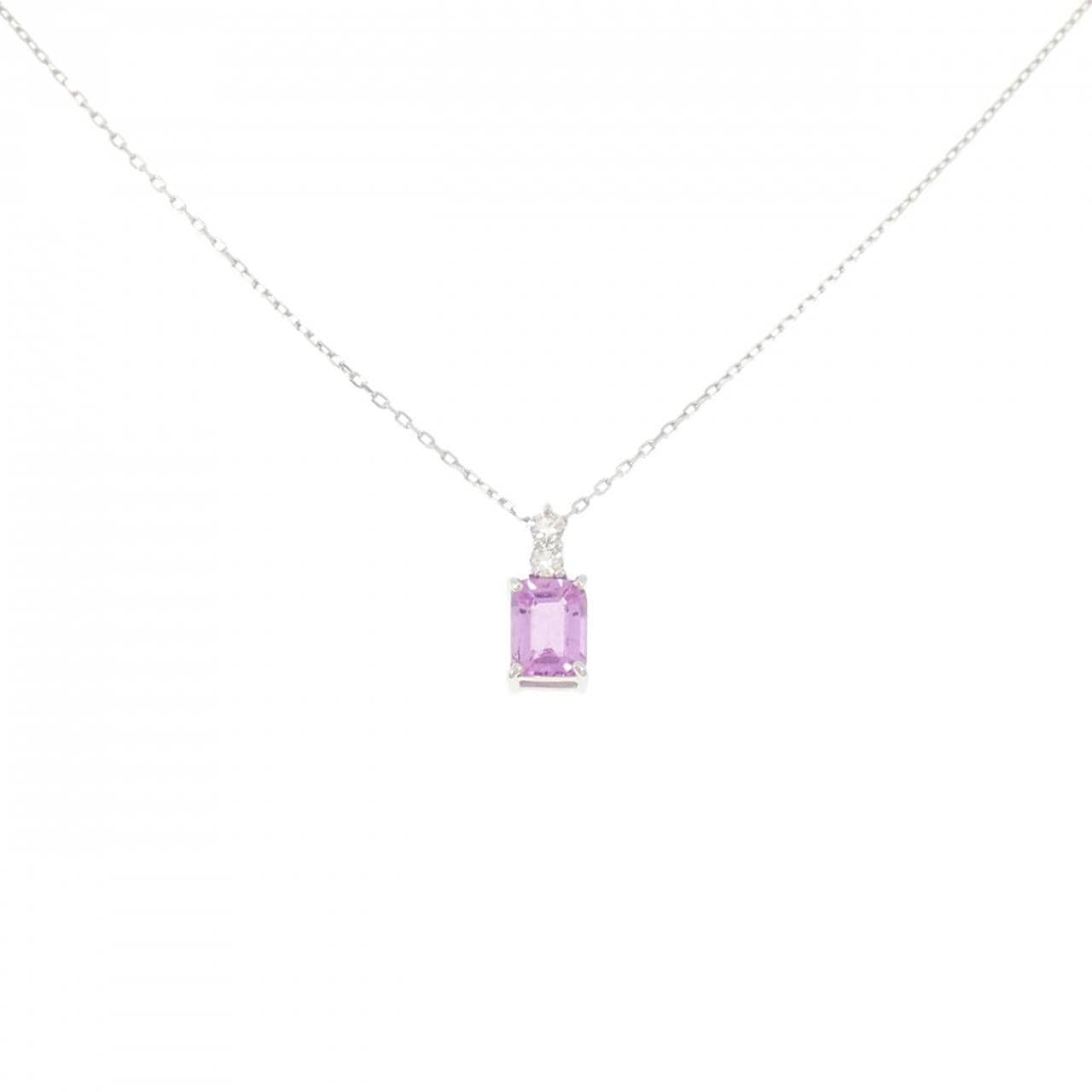 PT蓝宝石项链0.41CT