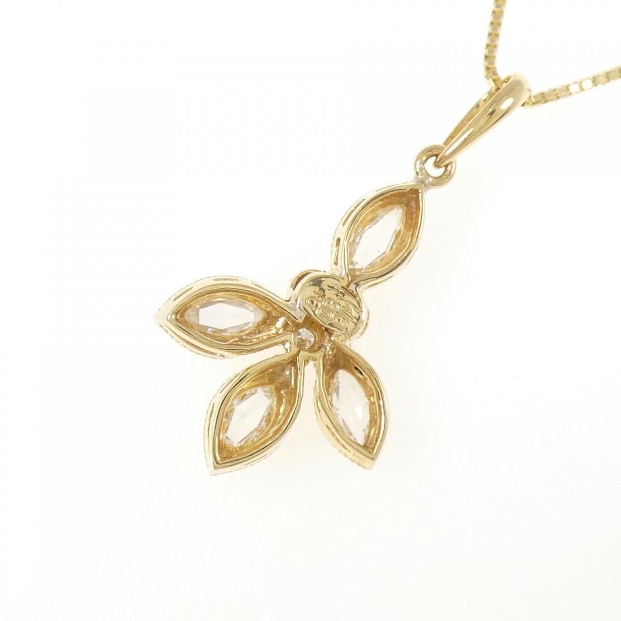 K18YG ダイヤモンド ネックレス 0.80CT