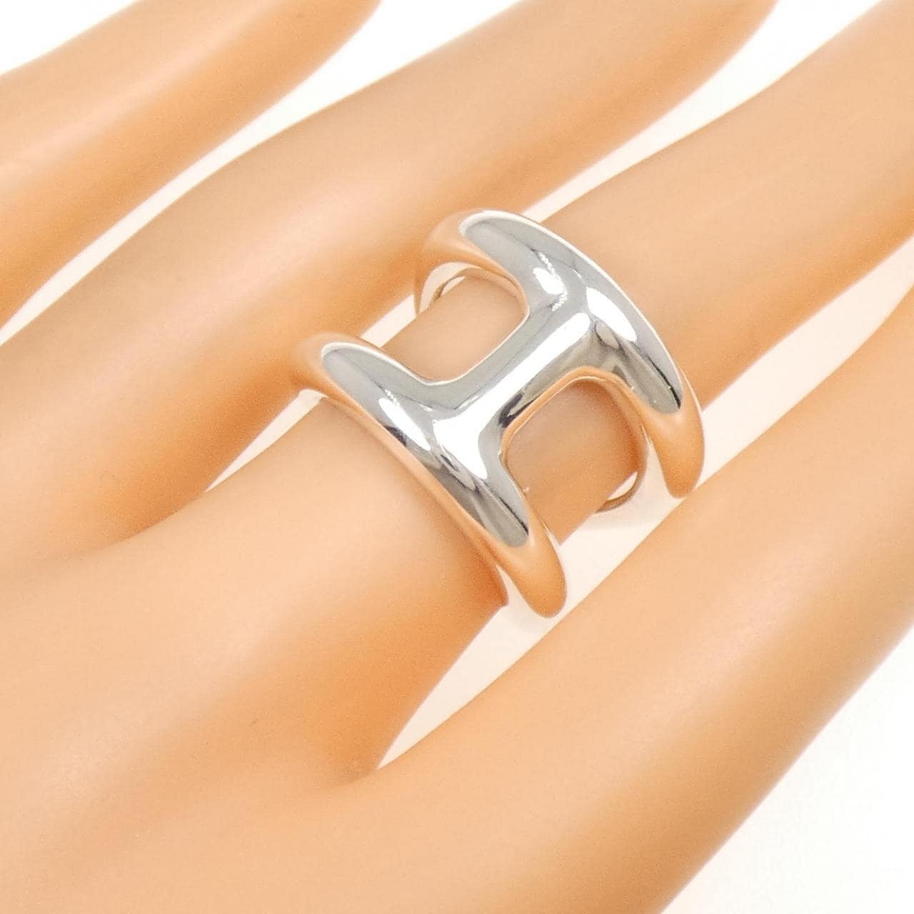 HERMES男 苔蘚大號戒指